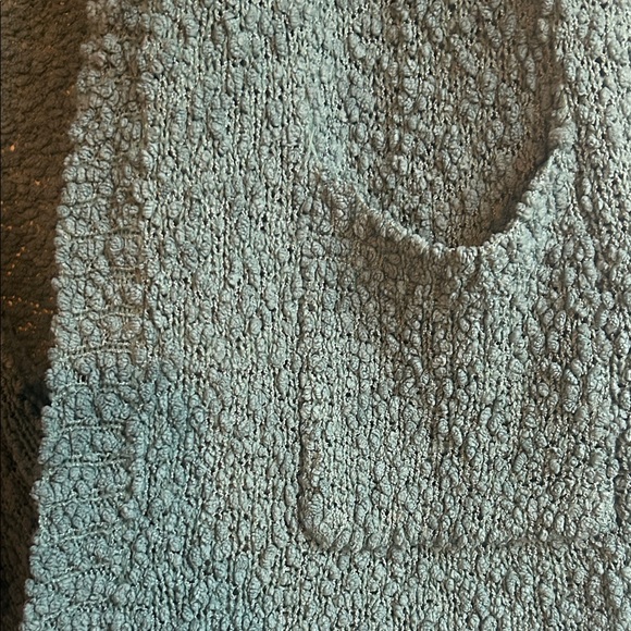 Cozy Aqua Green Textured Women's Sweater - Picture 3 of 13